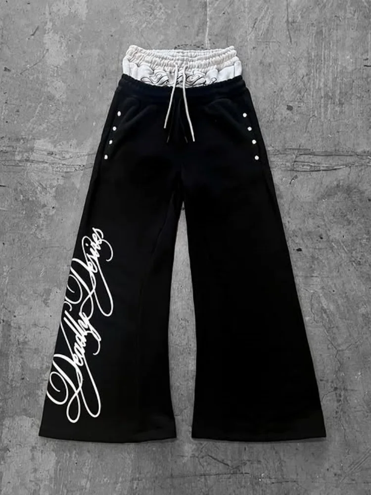 

Модный комплект унисекс с капюшоном, свободный крой с длинными рукавами, спортивные штаны большого размера, повседневный уличный спортивный костюм