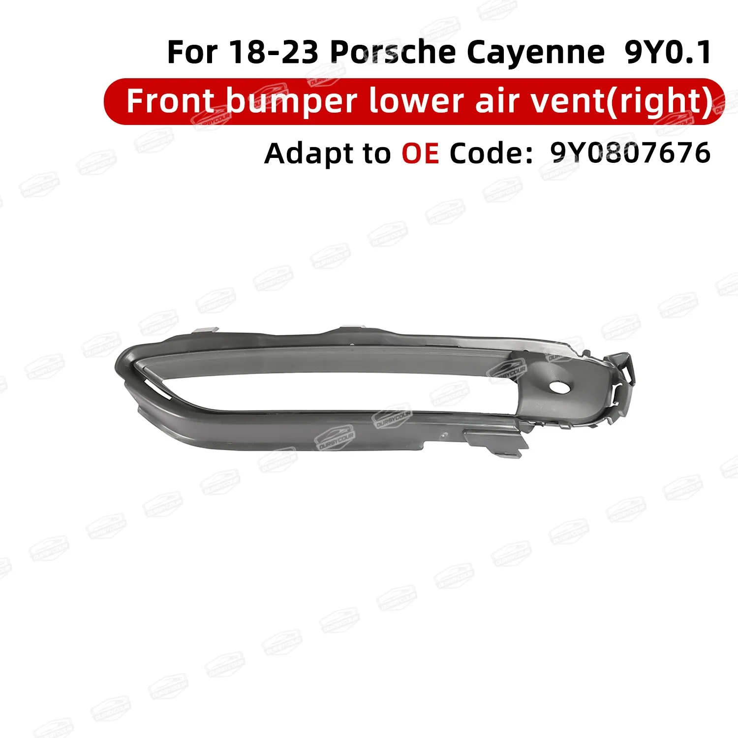 

For Porsche 2018-2023 Cayenne 9Y0 OE front bumper lower air outlet left OE9Y0807675L right OE9Y0807676R OE replacement parts