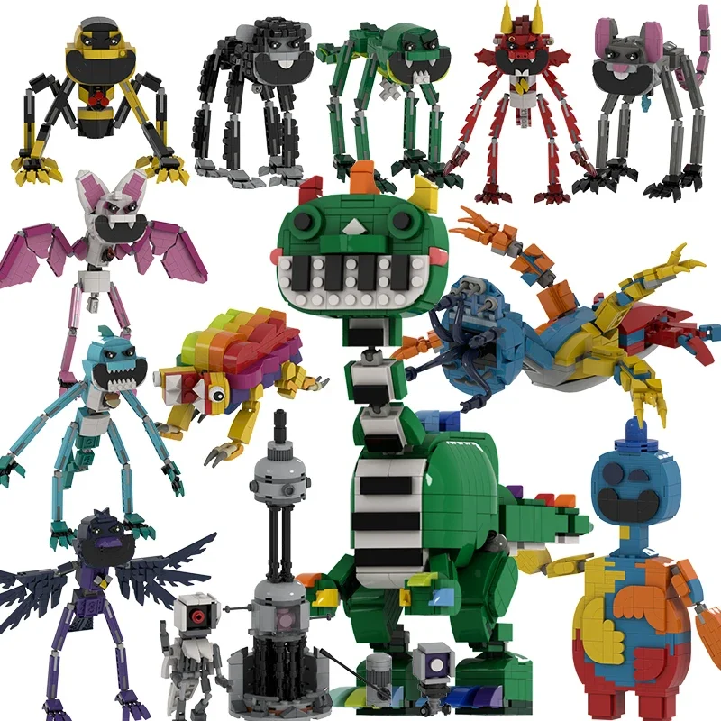 

2025 Hot Smiling Critters 4, экшн-фигурка, набор строительных блоков, игра ужасов, Poppi, строительная игрушка для детей, подарок на день рождения, Пасха