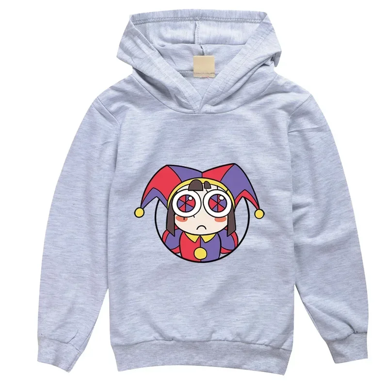 ภาพยนตร์ใหม่ The Amazing Digital Circus เสื้อผ้าเด็ก Jax Pomni Hoodie เด็กทารกการ์ตูนเสื้อเด็กวัยรุ่นเสื้อแขนยาว