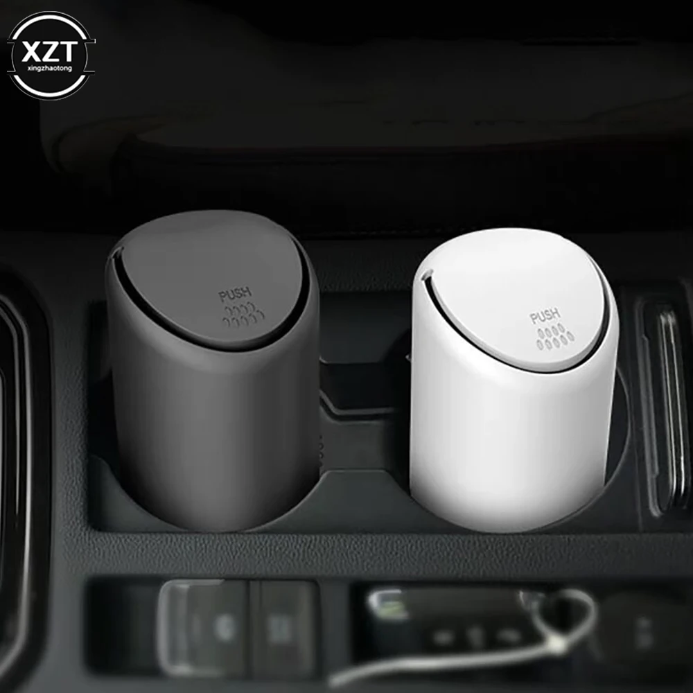 

Car Mini Garbage Can Auto Organizer Storage Box Silicone Garbage Dust Case Holder Rubbish Bin Auto Trash Can