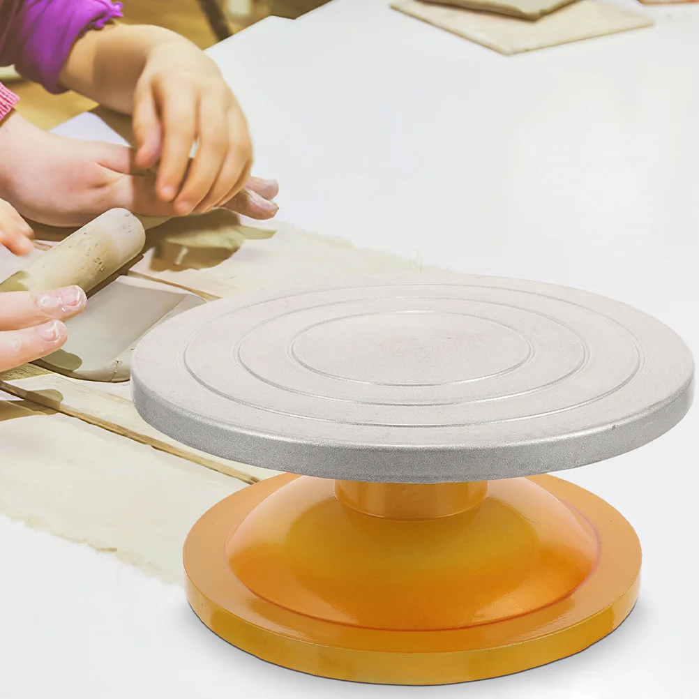 

2Pcs Cake Decorating Turntable Plastic Stable Non-Skid 360 Degree Rotating Cake Baking Accessory Decorating Table