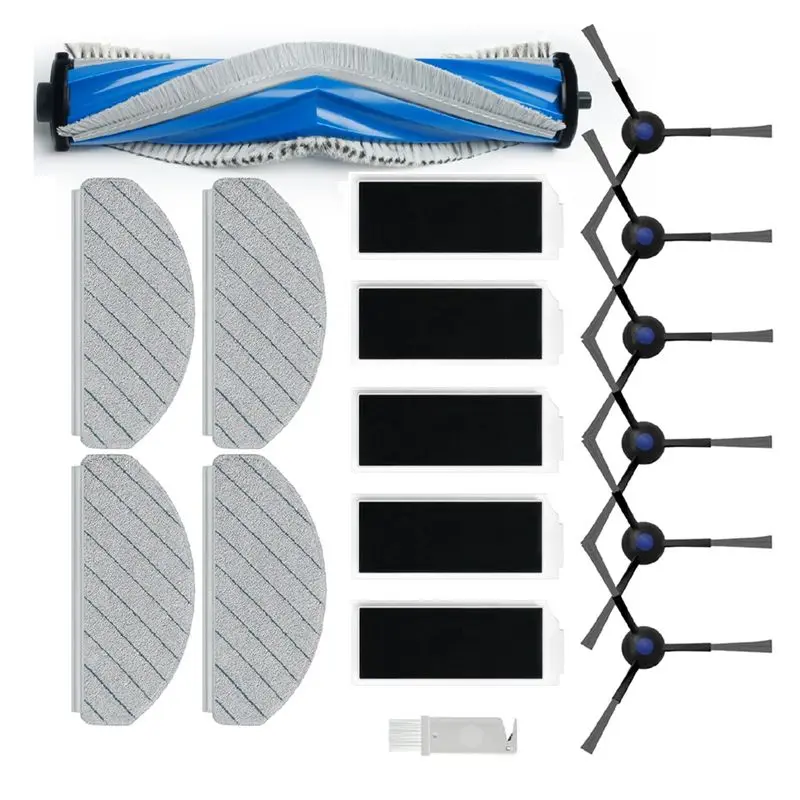 Exquisite-Robot Vacuum Replacement Parts- Main Side Brush Filter Rag Set For ECOVACS DEEBOT N20 Plus N20 Pro Plus Models