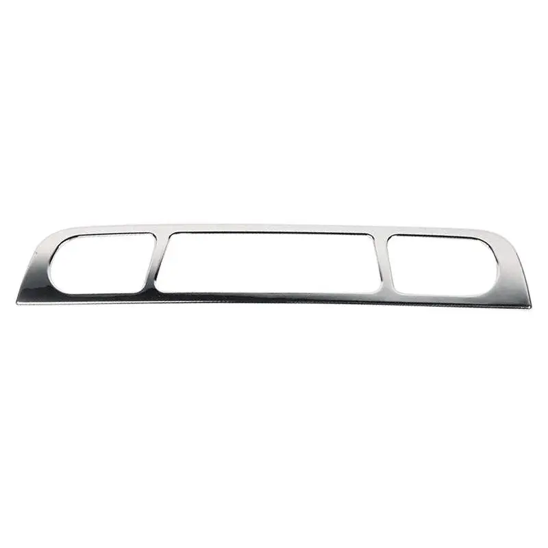 Car Rear Roof Brake Light Lamp Cover Trim Fit For Dodge Ram 1500 2019 2020 2021 2022 Chrome Style Plastic