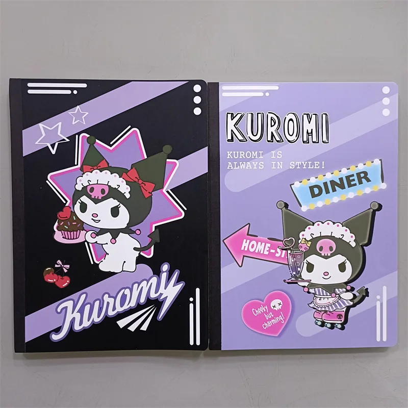 New Genuine Sanliou B5 Notebook Diary Book Kuromi Flat Book Notebook Workbook Notebook Learning Office Record Book