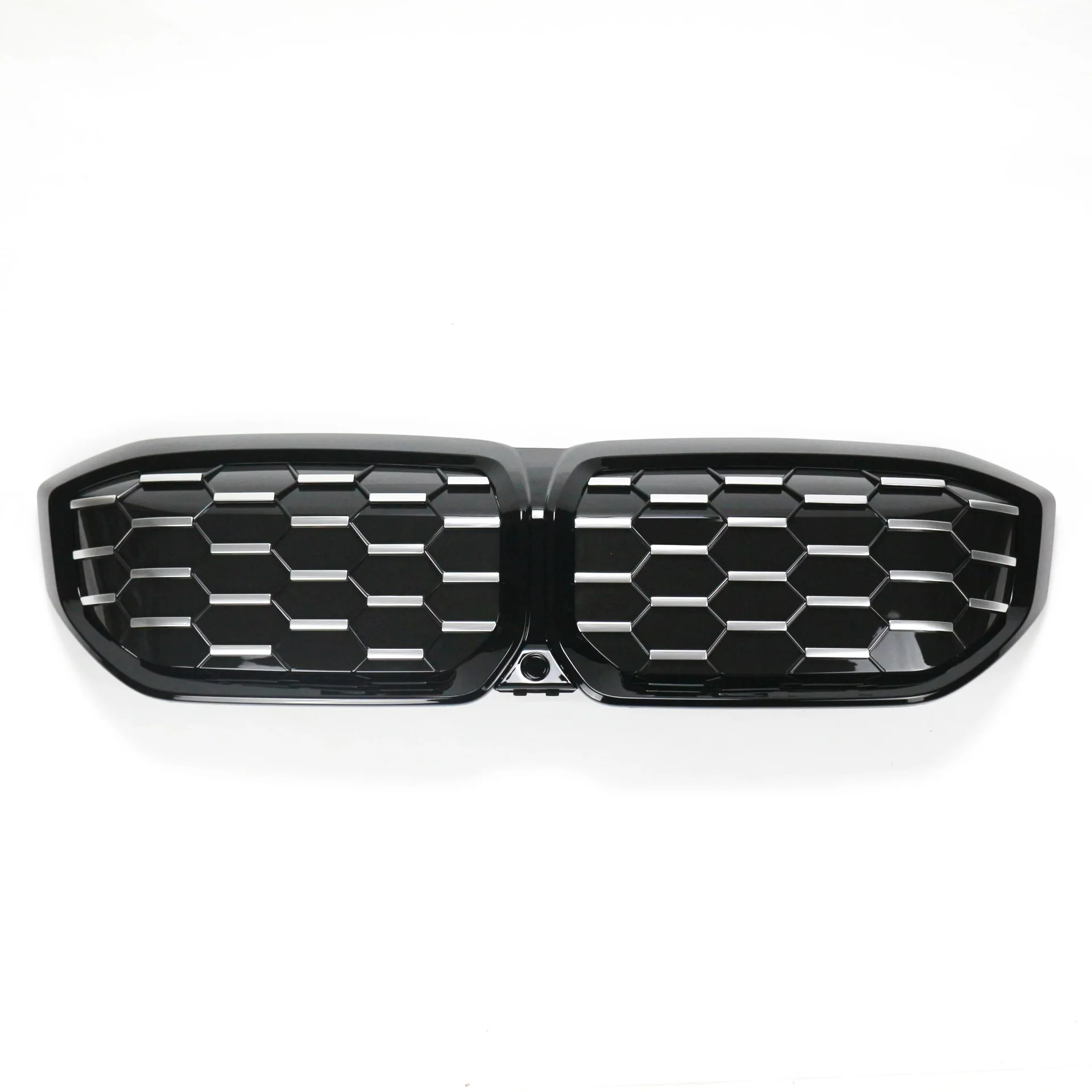 For BMW i3 EV eDrive 3 Half Silver Starlight Front Mesh Grille 22-IN 3 Series Meteor Replacement Style Car Modification