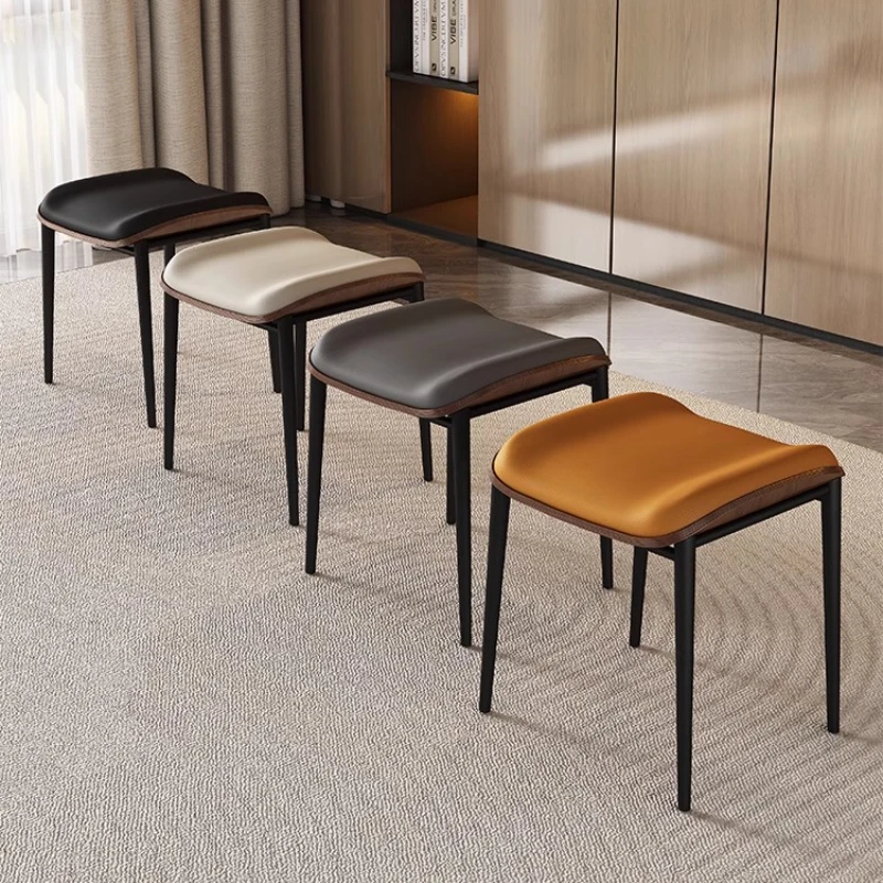 

‌Modern Stackable Dining Chairs, Space-Saving Square Stools, Designer Accent Seating, Rolling Comfort Cushion Seats