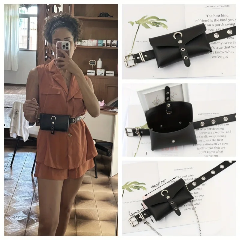 Women Waist Bags 2026 NewPU Leather Fanny Pack Chest Bag Wom