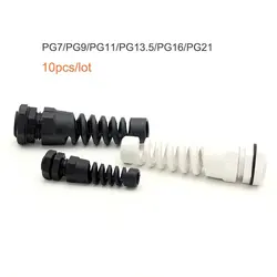 Waterproof M12 M16/M18 M20 PG7 PG9 Cable Gland Connector Plastic Flex Spiral Strain Relief Protector For 3.5-6mm Wire Thread