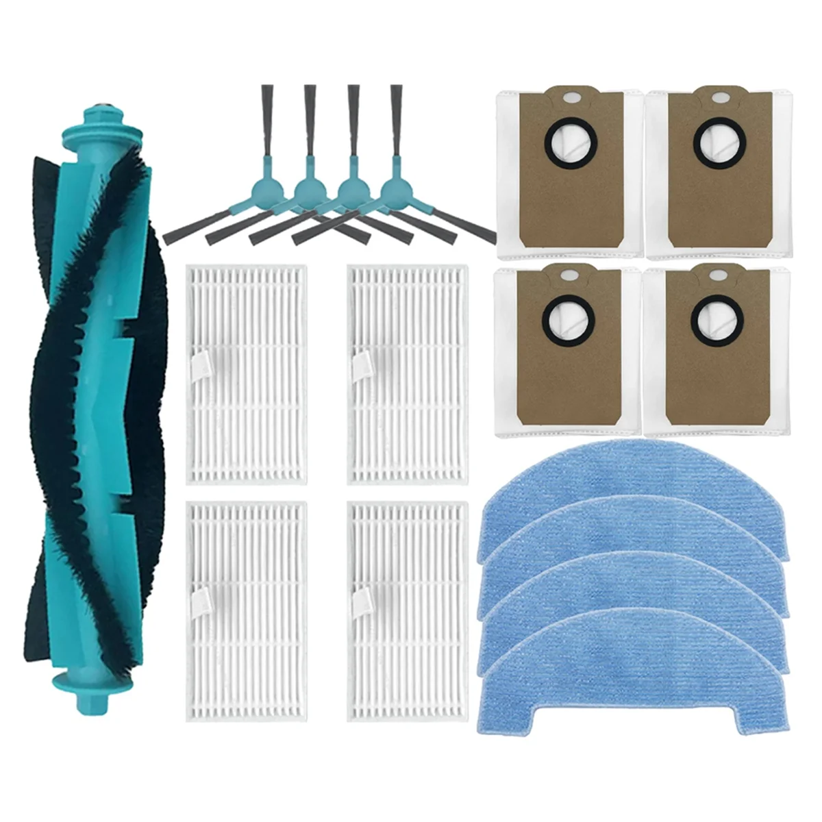 

For Conga 2299 Ultra Replacement Main Side Brush HEPA Filter MOP Pads Dust Bags Spare Parts Accessories