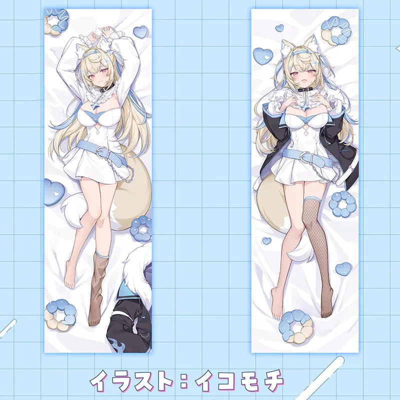 Fuwawa Abyssgard Dakimakura Anime Hololive Hugging Body Pillow Case Cosplay Pillows Otaku Cushion Cover Bedding Gift