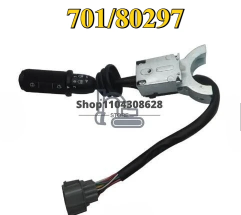 

701/80297 Right Hand Wiper Light Lamp Switch Column Stalk Switch For JCB 3CX 4CX Backhoe Loader Lever Combination Switch