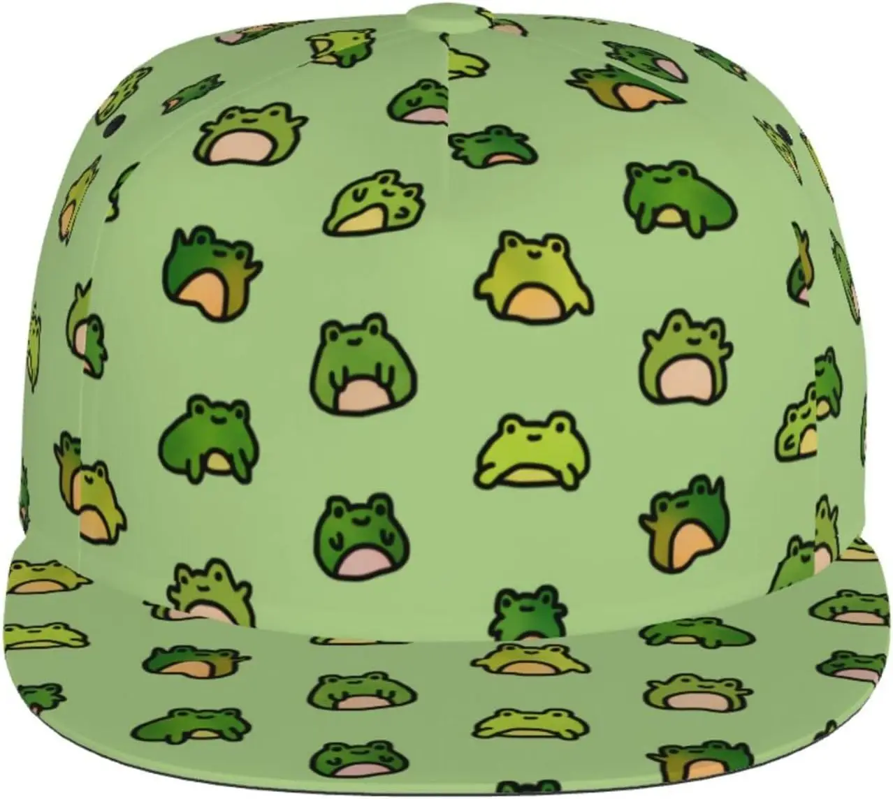 Cute Funny Frog Baseball Cap Frog Hat for Adult Teens Adjustable Cute Frog Print Baseball Hat Cap for Men and Women