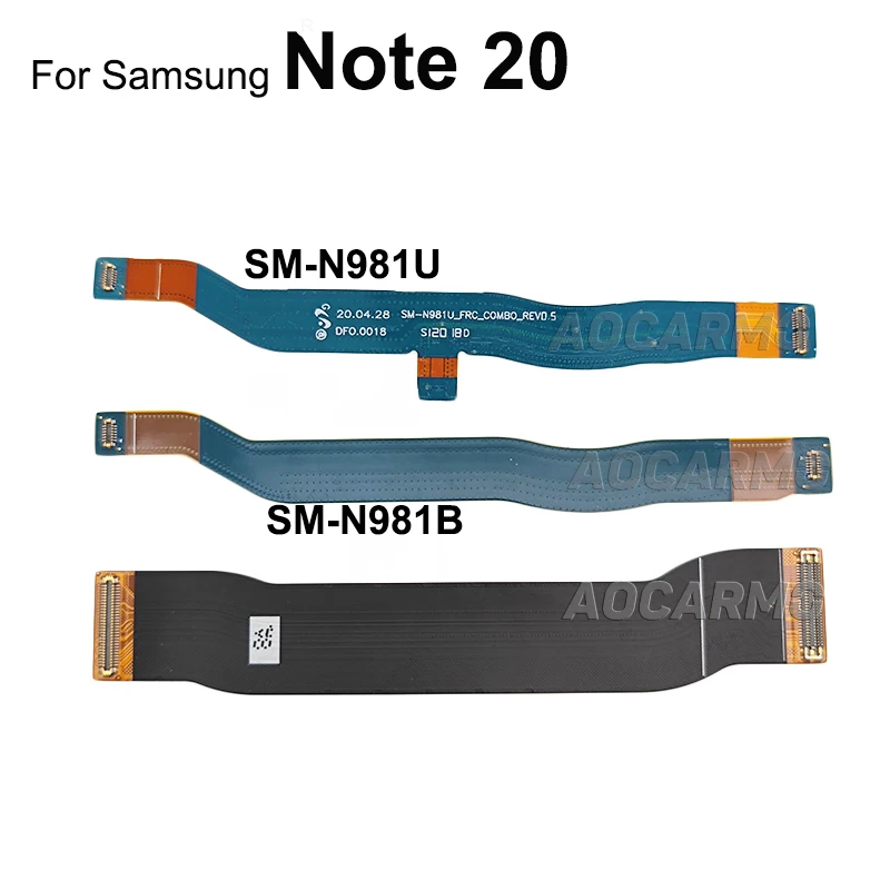 Aocarmo For Samsung Galaxy Note 20 SM-N981B 981U Wi-Fi Signal Antenna Connector Board LCD Screen Flex Cable Replacement Parts