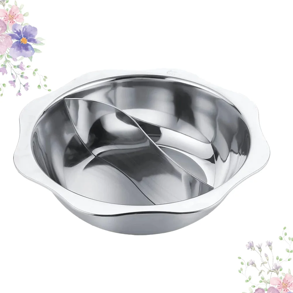 

Stainless Steel Hot Pot Big Soup Induction Cooker Widened Handle Non Stick Food Grade Multifunction Family Party Restaurant Use