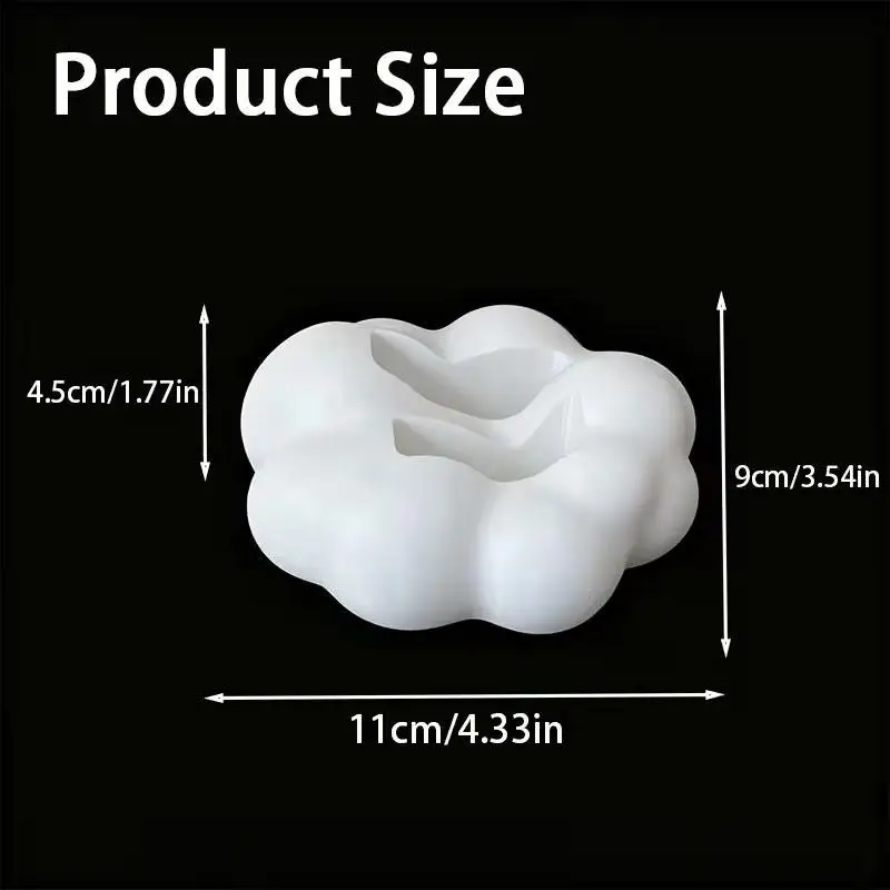 Cute 3D Cloud-Shaped Remote Control Holder - Desktop Home Storage Organizer Stand For TV/Air Conditioner Remotes, Phones Gadgets
