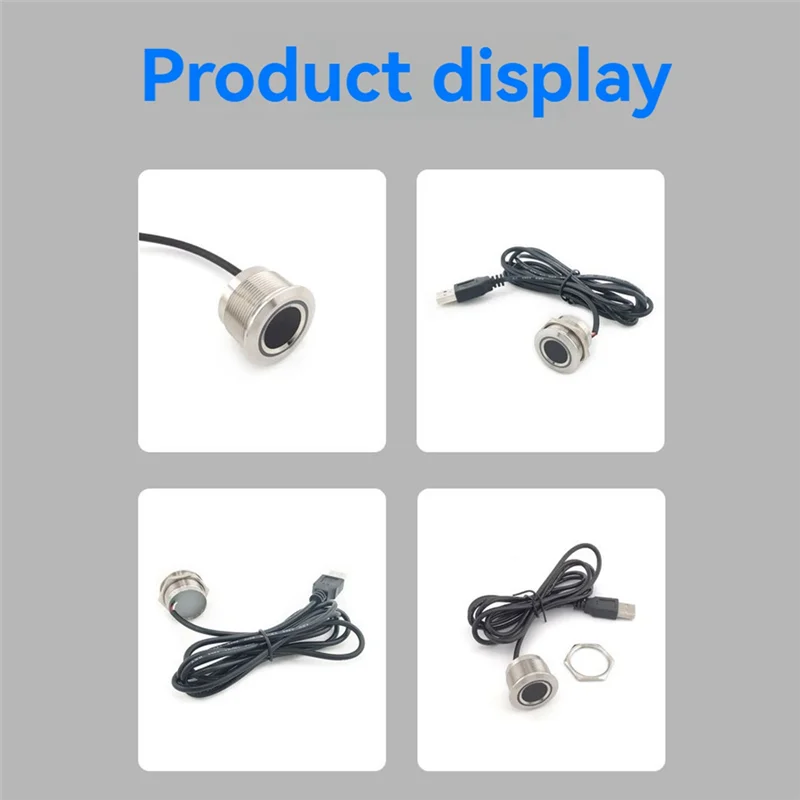 

M18K-R503pro-USB модуль отпечатков пальцев емкостью 1500, модуль отпечатков пальцев, сенсорный сканер, IP65, водонепроницаемый для контроля доступа