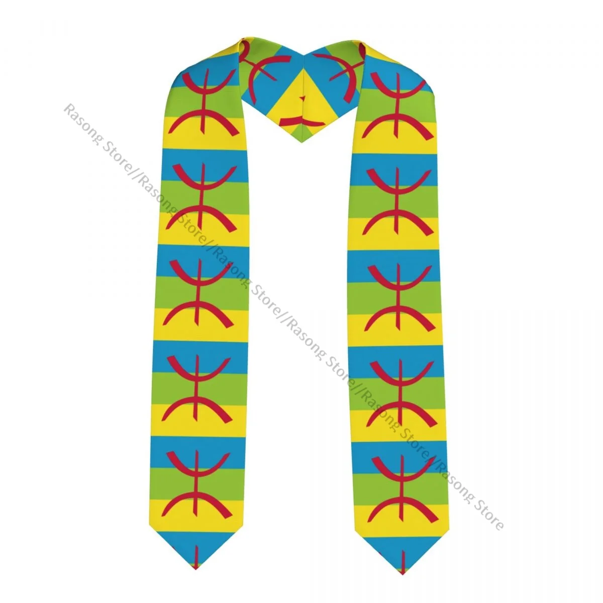 Kabylie Flag Unisex Adult Graduation Stole Shawl for Academic Commencements Celebration Uniform