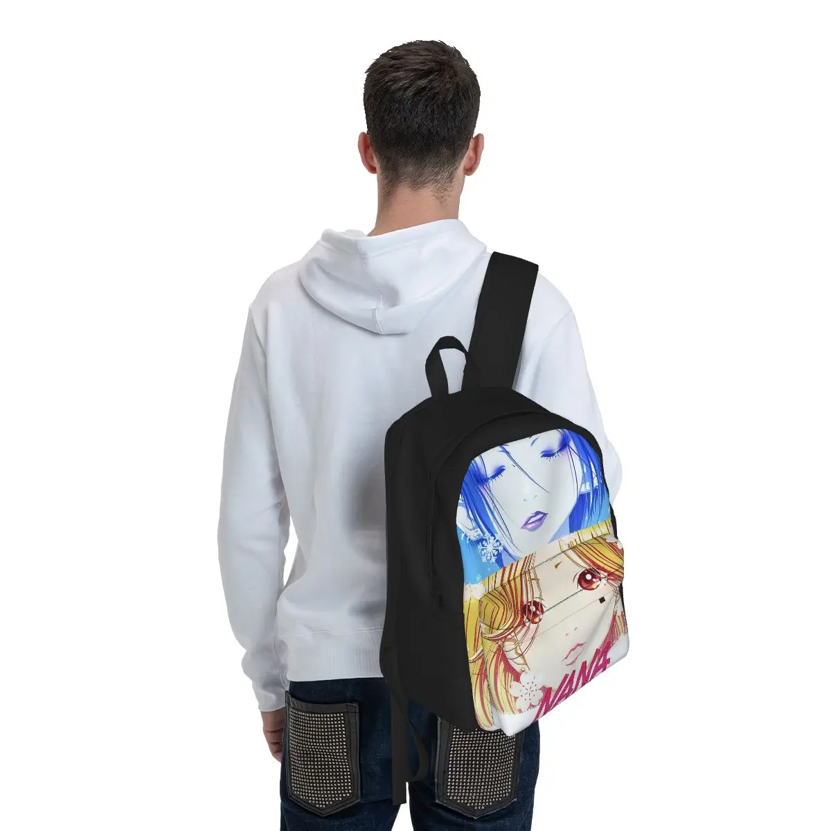 Hey nana mulheres mochila 3d impressão casual crianças saco de escola ai yazawa portátil mochila crianças viagem à prova dwaterproof água bolsa de ombro