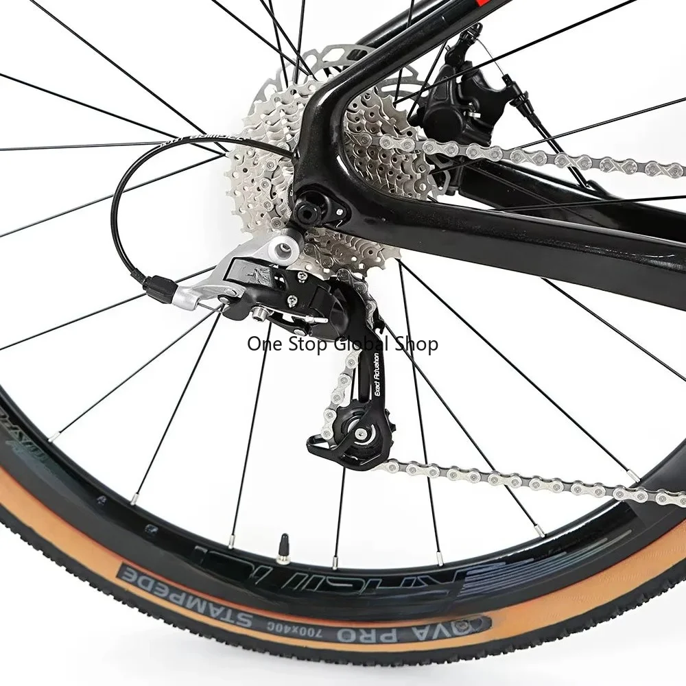 XC Racing Gravel 700c 24 Speed Carbon Hybrid Road Bike Black 46cm Unisex Manual Fulfillment
