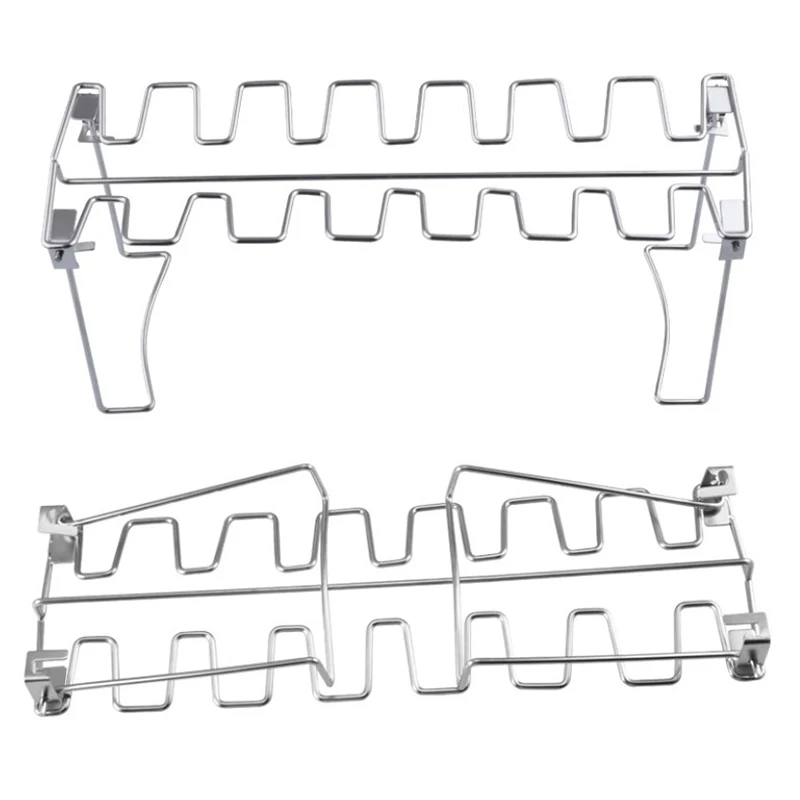 BBQ Beef Chicken Wing Leg Grill Barbecue Cooking Rack Non-Stick Stainless Steel Barbecue Drumstick Oven Roaster Stand