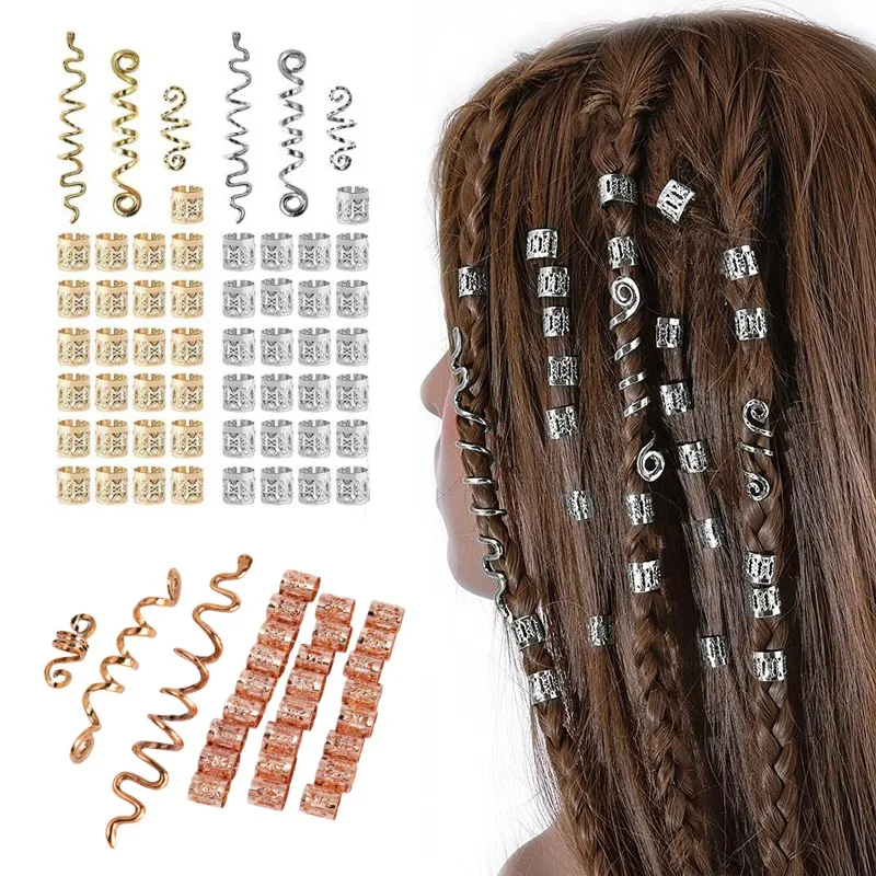 

28Pcs/set Vintage Dirty Braid Hair Clips Popular Viking Celtic Knot Retro Ethnic Style Spiral Snake Shaped Hair Clip Accessories