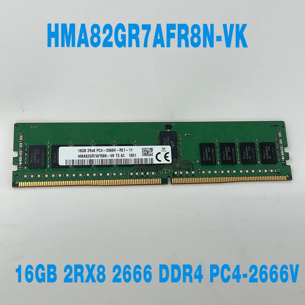 

1PCS For SK Hynix Memory RAM 16G 16GB 2RX8 2666 DDR4 PC4-2666V HMA82GR7AFR8N-VK