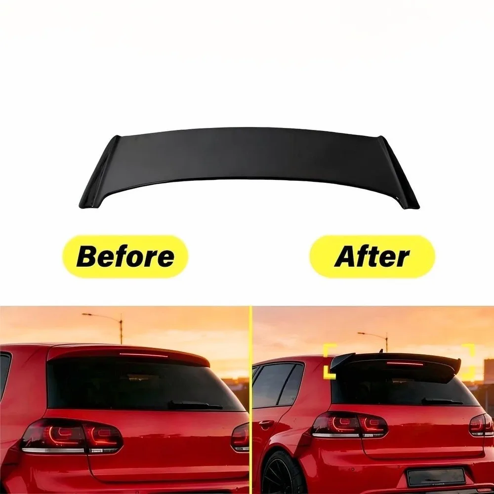 Rear Roof Spoiler Lip Trunk Wing For 2008-2013 VW Golf 6 GTI MK6 GTI GTD R20 Robot Style Wing Lip Tail Fin Body Kits Trim Tuning view 5