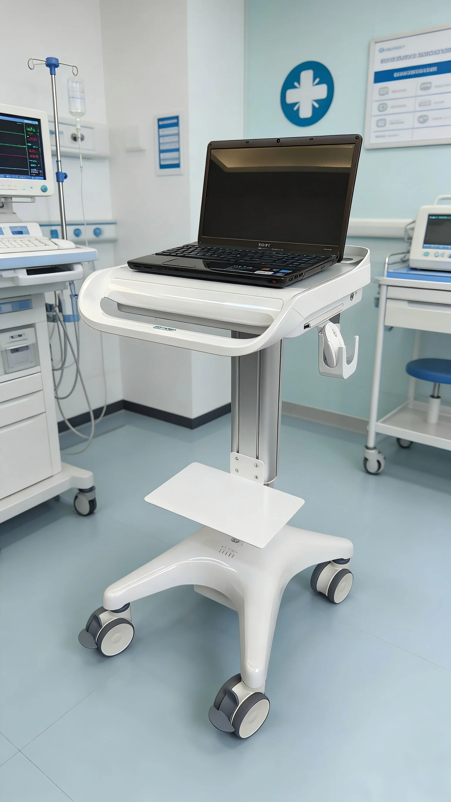 M6 Experienced Factory, Medical Workstation Cart, Hospital Surgical Equipment Cart, Patient Cart, China