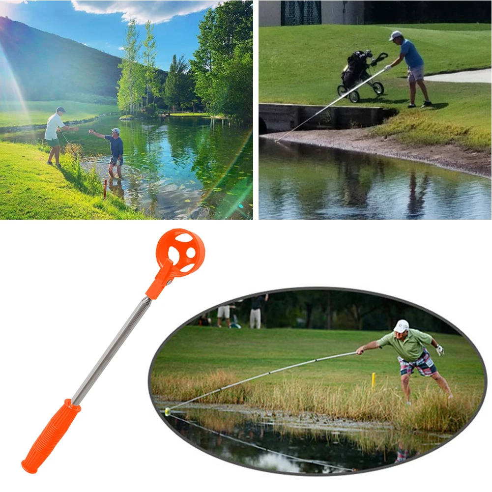 Extensível Golf Ball Picker, Pick Up, Ball Grabber, Acessórios De Golfe