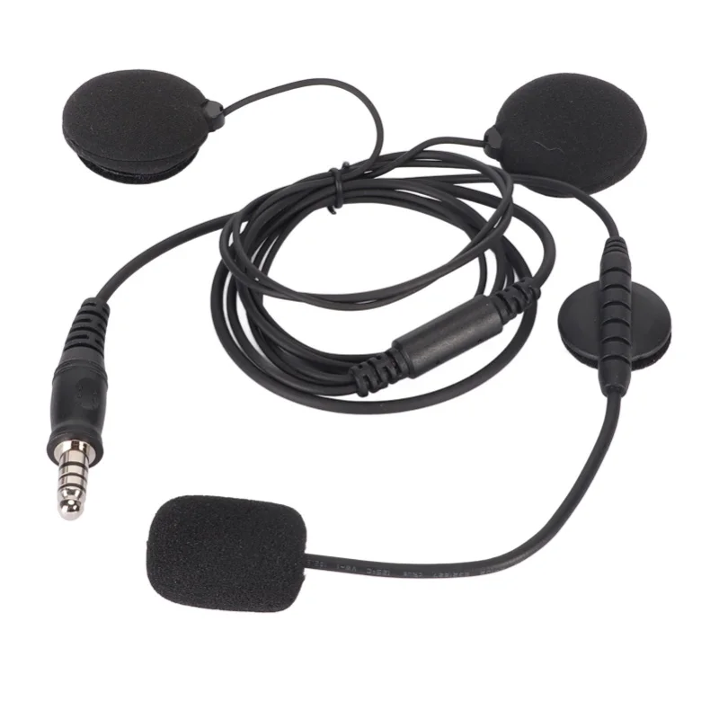 

Motorbike Full Face Helmet Earpiece Mic 7.1mm Plug Two Way Radio Walkie Talkie Motorcycle Headset Microphone For U94 PTT