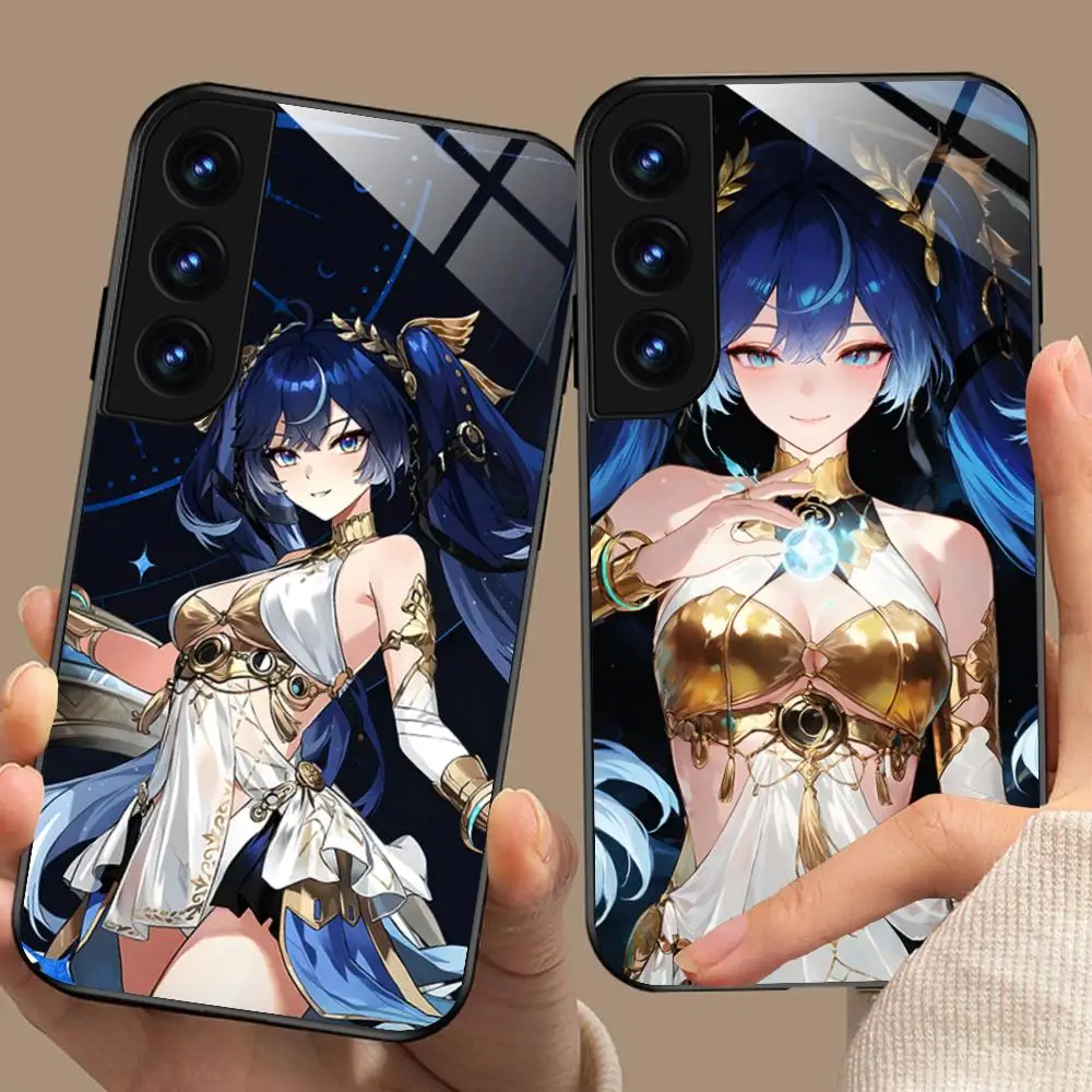Wuthering Waves Luno Phone Case for Samsung Galaxy A56 55 54 53 52 51 36 35 34 23 16 15 5G Glass Protective Cover