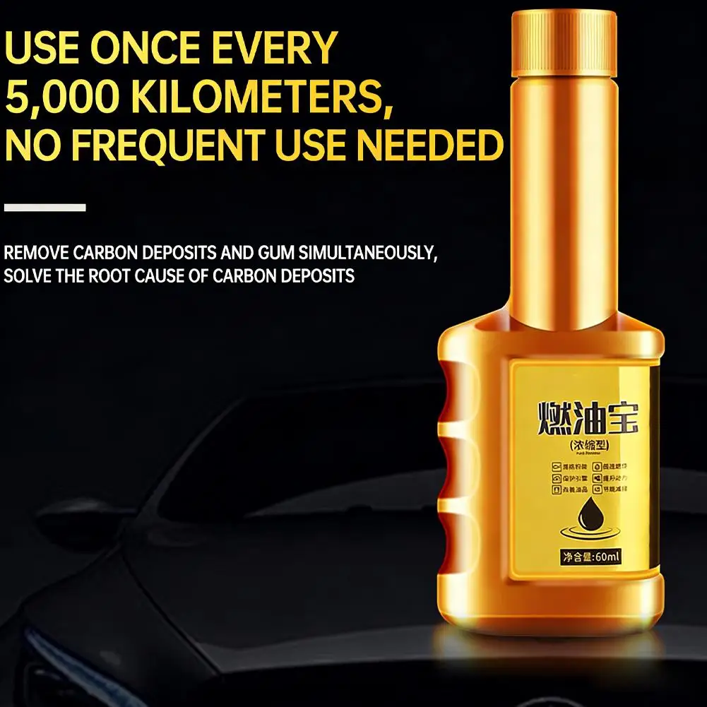 60ml Engine Carbon Cleaner & Fuel Injector Cleaner, Powerful PEA Formula for Petrol & Diesel, Car System Detox Additive
