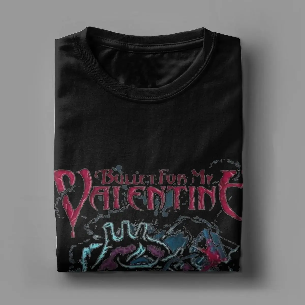 Men Women Music Retro Bullet For My Valentine Skull T Shirts Metal Pure Cotton Tops Vintage Tee Shirt Birthday Gift T-Shirts