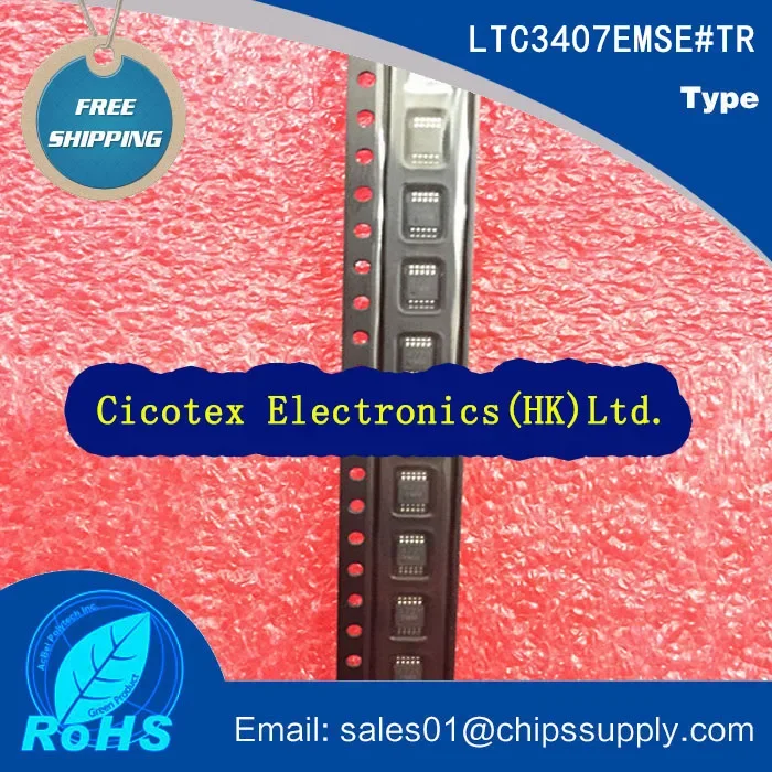 3pcs/lot LTC3407EMSE#TR 3407 MSOP10 IC REG BUCK BST ADJ 0.6A 10MSOP