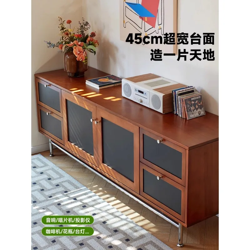 

Retro French TV Solid Wood Locker Bauhaus TV Medieval Floor Small Apartment