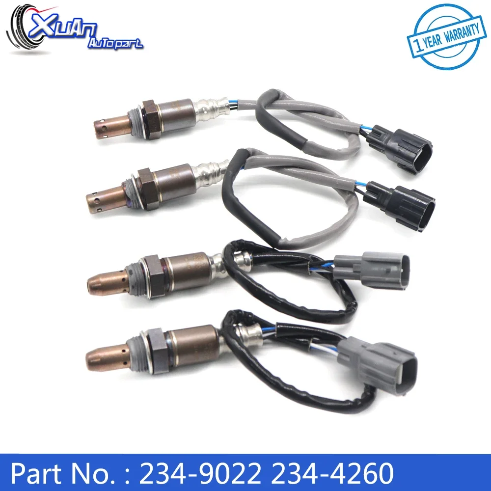 

XUAN Up+Downstream Air Fuel Ratio Lambda O2 Oxygen Sensor 234-9022 234-4260 for Toyota Tacoma 2.7L L4 2011-2012 Front Rear