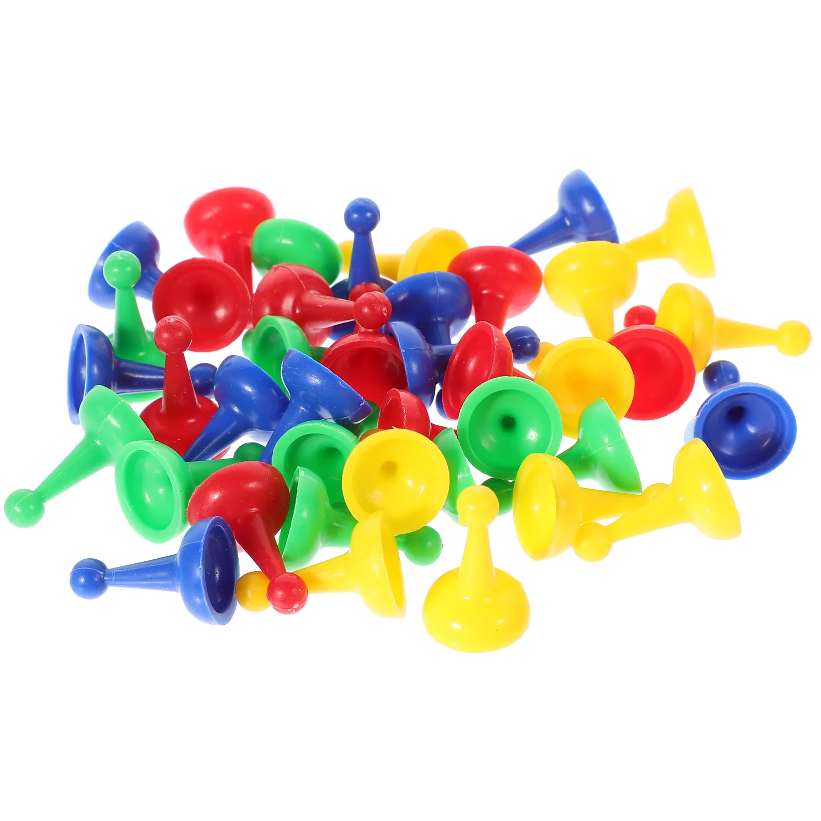 

40Pcs Chess Pieces Plastic Small Stable Replacement Board Game Components Portable Chess Accessories Board Game Pieces