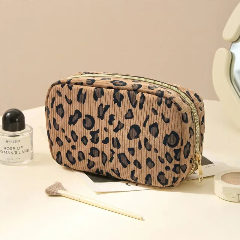 Women Zipper Cosmetic Bag Cute Print Travel Makeup Storage Pouch Toiletry Organizer