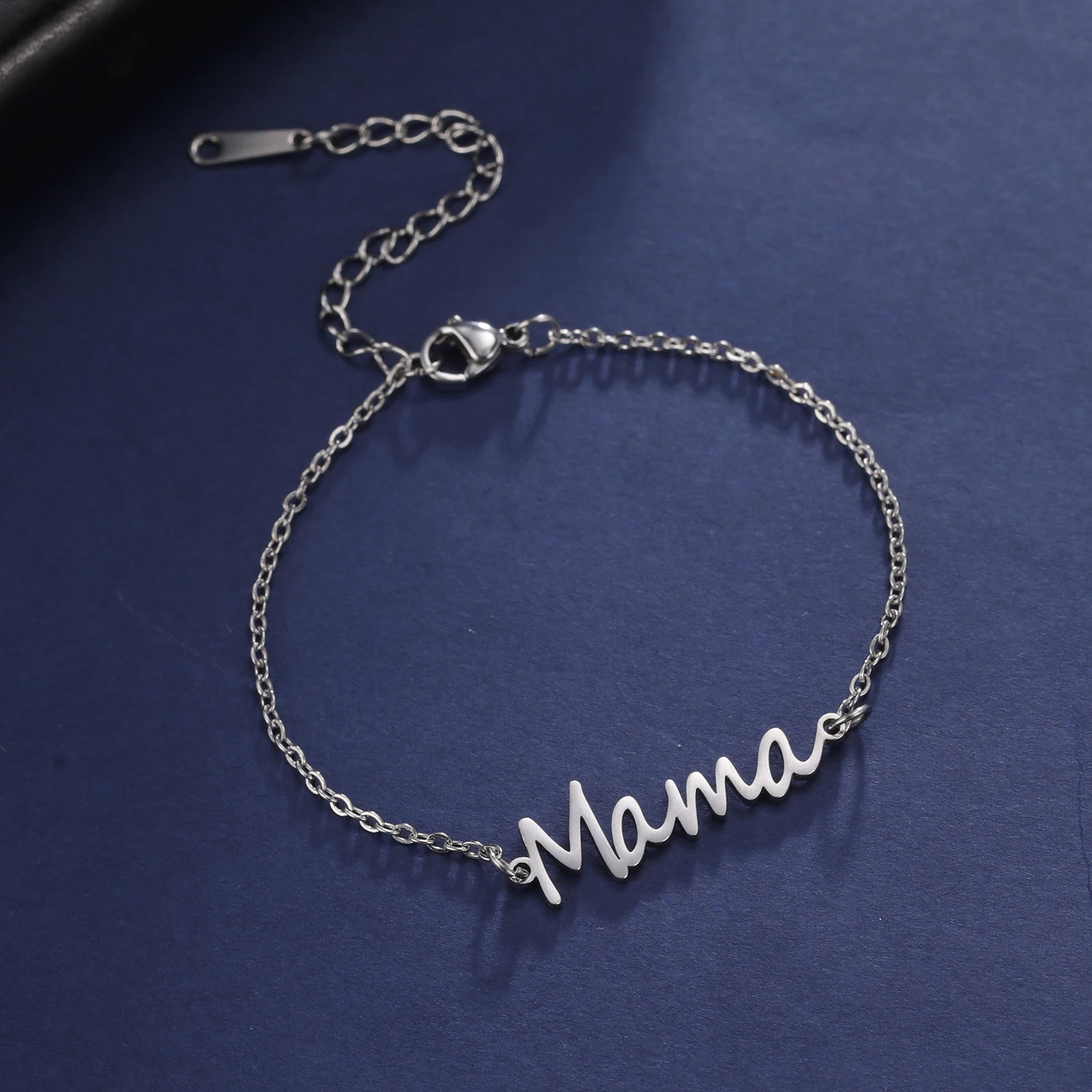 Mama Letter Bracelet for Women New Trend Stainless Steel Gold Silver Color Bracelet Jewelry for Mon Mother's Day Gift Wholesale