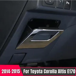 For Toyota Corolla 2014 2015 Stainless Steel Interior Storage Box Handle Decoration Sticker Trim Cover Car Styling Accessories