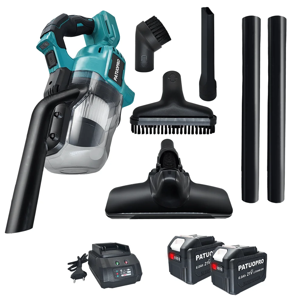 PATUOPRO Cordless Electric Vacuum Cleaner Pet Hair Dust Collect Machine Household Cleaning Power Tool For Makita 18V Battery 1
