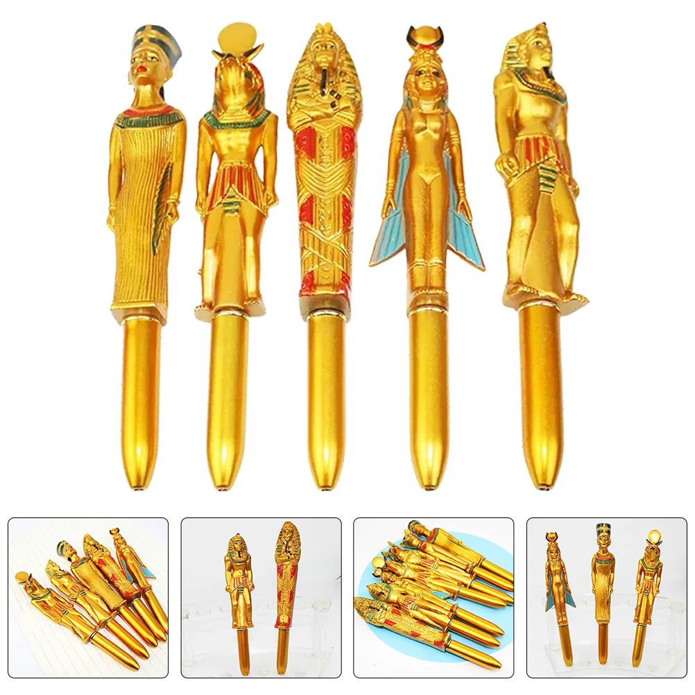 10 Pcs Pharaoh Ballpoint Pen Pens Office Ink Souvenir Creative Bulk School Supplies Plastic for Writing Student Note Taking