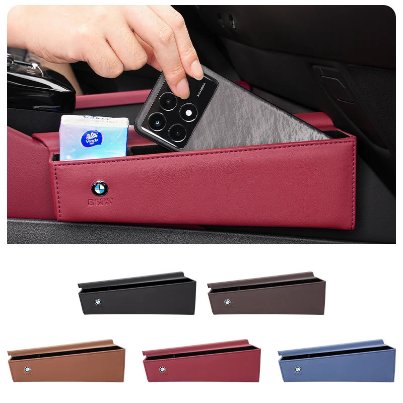 Car Center Console Seat Side Organizer Central Seat Side Storage Box For BMW Motorsport F11 G11 G28 G60 G30 X3 X5 X6 Series 3 5