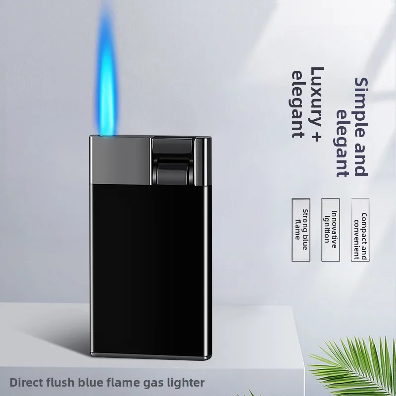 Metallfeuerzeug mit blauer Flamme, winddicht
