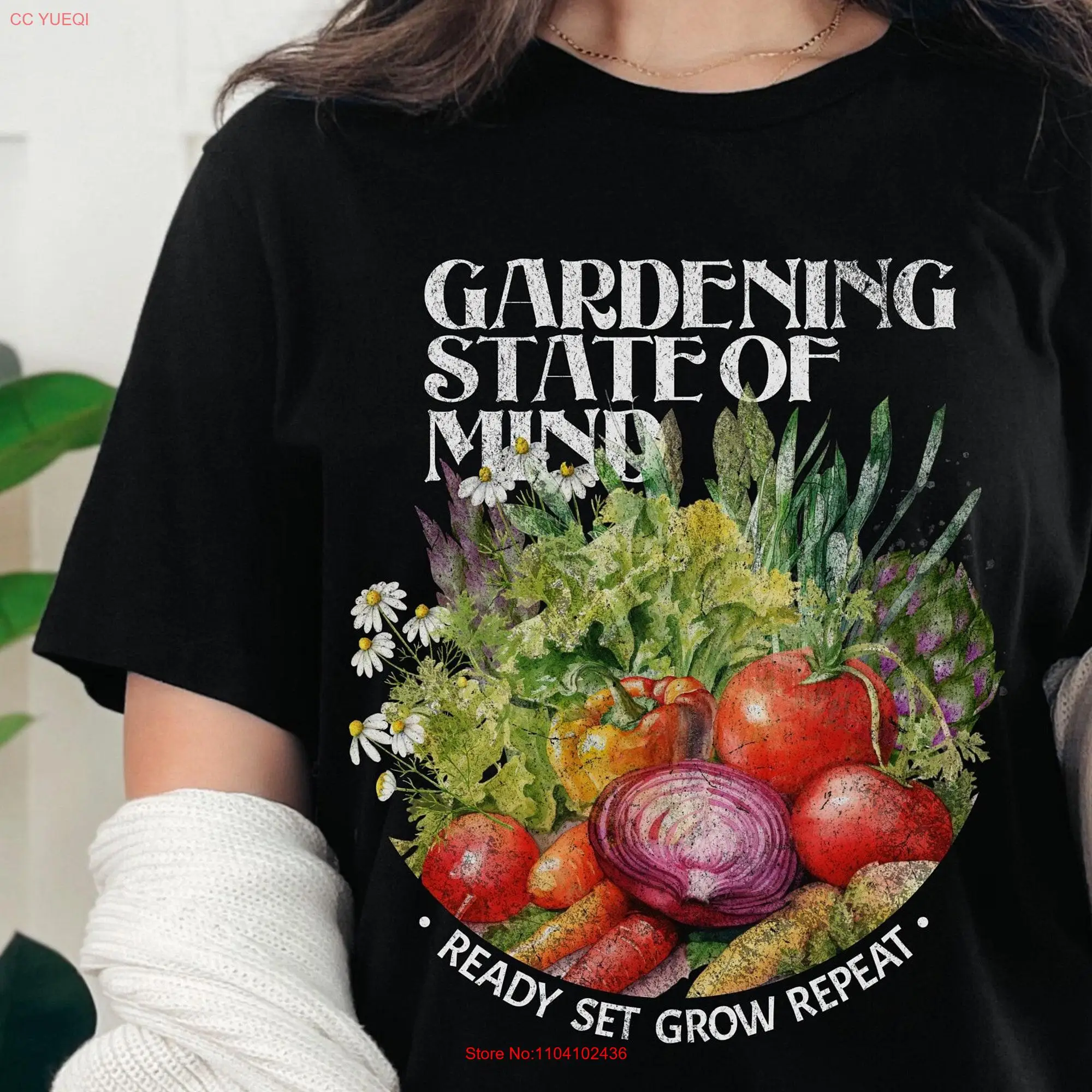 Ready Set Grow Gardening State of Mind T Shirt vintage cottagecore for gift garden tomato vegetable gardener