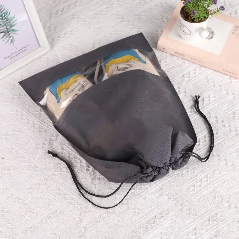 5PCS Blank Schuhe Lagerung Tasche Closet Organizer Non-woven Reise Tragbare Tasche Wasserdichte Tasche Kleidung Eingestuft Hängen Tasche