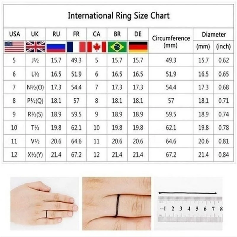 Luxury Gold Color Metal Square Red Stone Ring Fashion Party Engagement Wedding Rings for Women Jewelry