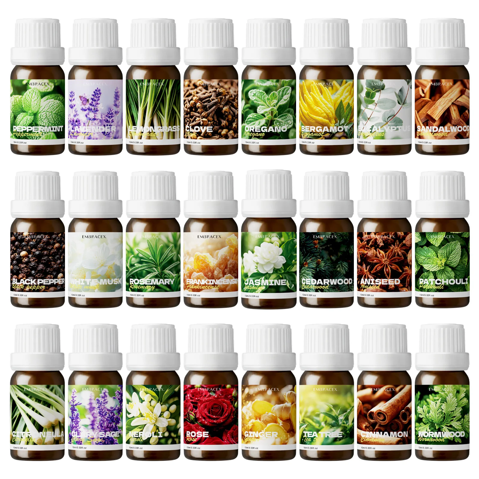10ml Pure Plant Essential Oil For Diffusers,Home Care,Long-Lasting Scent,Aromatherapy,Humidifiers and Candle Making