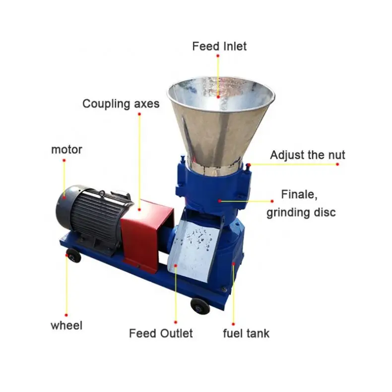 Animal Poultry farm poultry cattle feed pellet machine cow company feed pellet machine in china